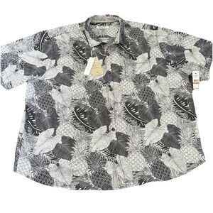 Tommy Bahama Men's 3XLB Gray IslandZone Coconut Point‎ Cabana Blooms Camp